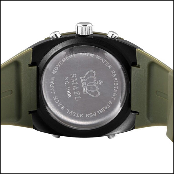 Olive Green Digital Analog Sport Watch