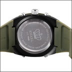 Olive Green Digital Analog Sport Watch