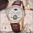 Men's Rose Gold Automatic Moon Phase Watch