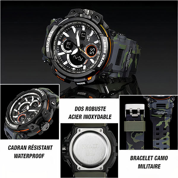 Rugged Camouflage Men's Digital Analog Watch