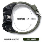 Men's Tactical Dual Display Sports Watch Olive Green