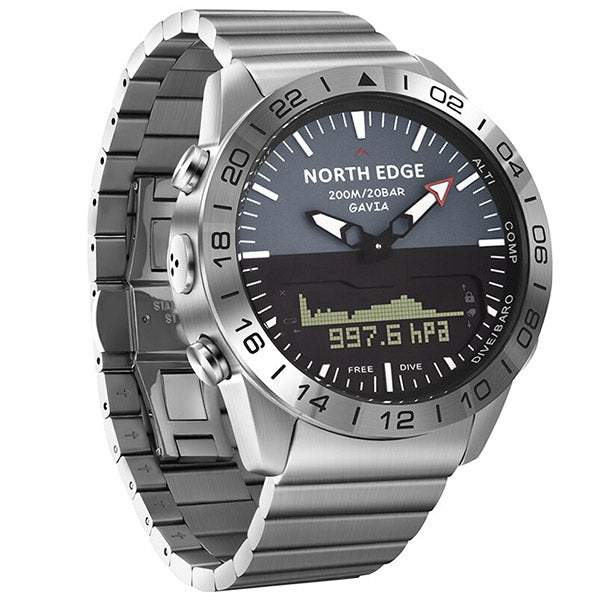 Men's Tactical Stainless Steel ABC Dive Watch