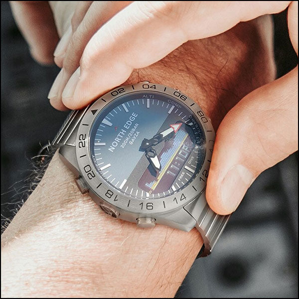 Men's Tactical Stainless Steel ABC Dive Watch