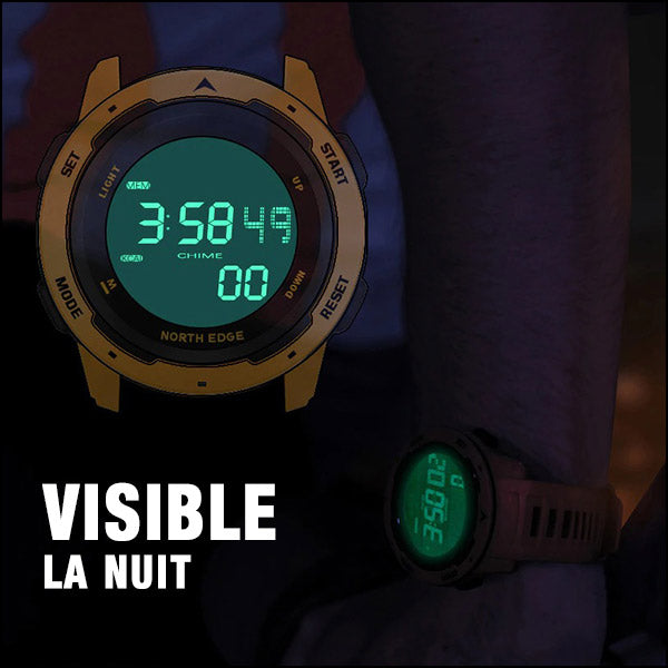 Rugged Mustard Yellow Men's Digital Sports Watch