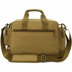 Khaki Tactical Nylon Messenger Bag with MOLLE
