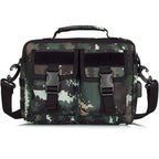 Digital Camo Utility Messenger Bag with Buckles