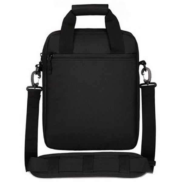 Black Tactical Messenger Bag with MOLLE