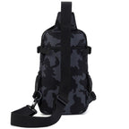 Dark Blue Camo Tactical Sling Bag with MOLLE