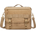 Military musette bag in khaki canvas