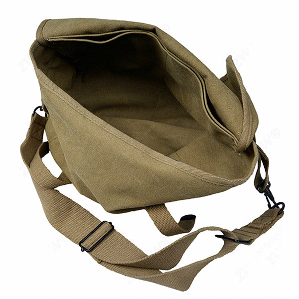 Khaki Canvas U.S. Military Messenger Bag