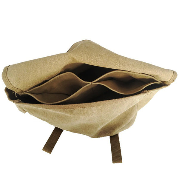 Khaki Canvas U.S. Military Messenger Bag