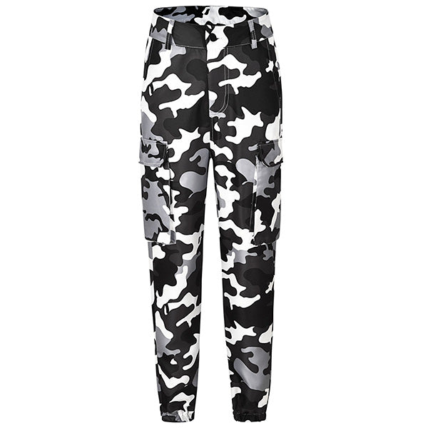 Women's White Camouflage Pants