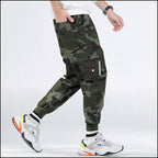 Relaxed Fit Camouflage Cargo Jogger Pants