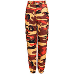 Women's Orange Camouflage Trousers