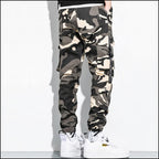 Men's Urban Camo Cargo Jogger Pants with Strap