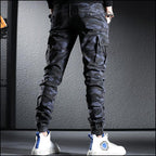 Men's Dark Camo Cargo Jogger Pants