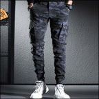 Men's Dark Camo Cargo Jogger Pants