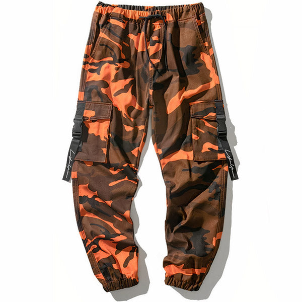 Men's Orange Camouflage Trousers