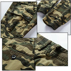 Men's Green Camo Cuffed Cargo Joggers