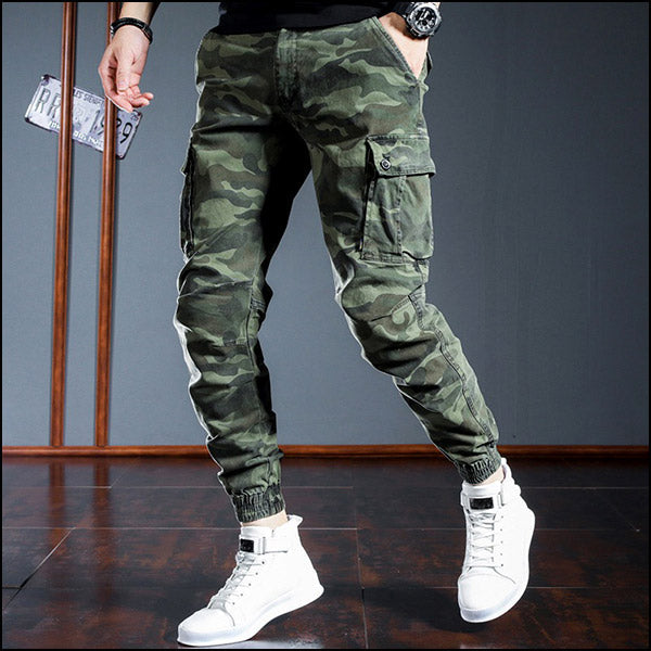 Men's Military Camo Jogger Cargo Pants