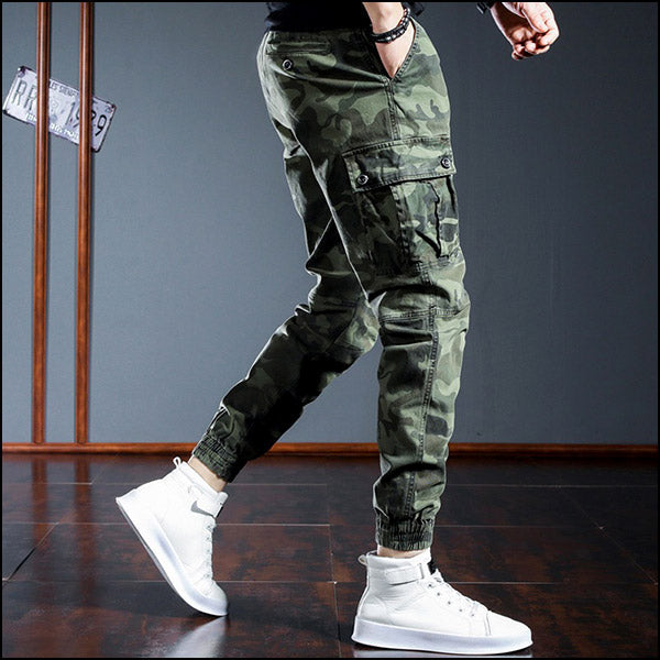 Men's Military Camo Jogger Cargo Pants