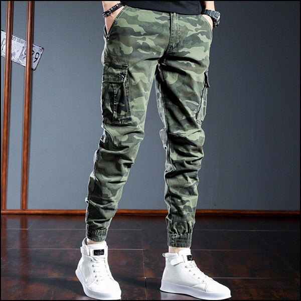 Men's Military Camo Jogger Cargo Pants