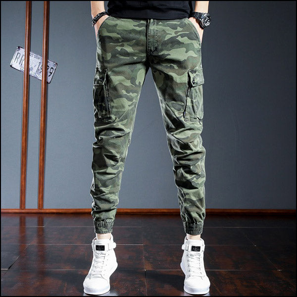 Men's Military Camo Jogger Cargo Pants