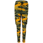 Women's Green Yellow Camo Cargo Joggers