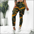 Women's Orange Camouflage Pants