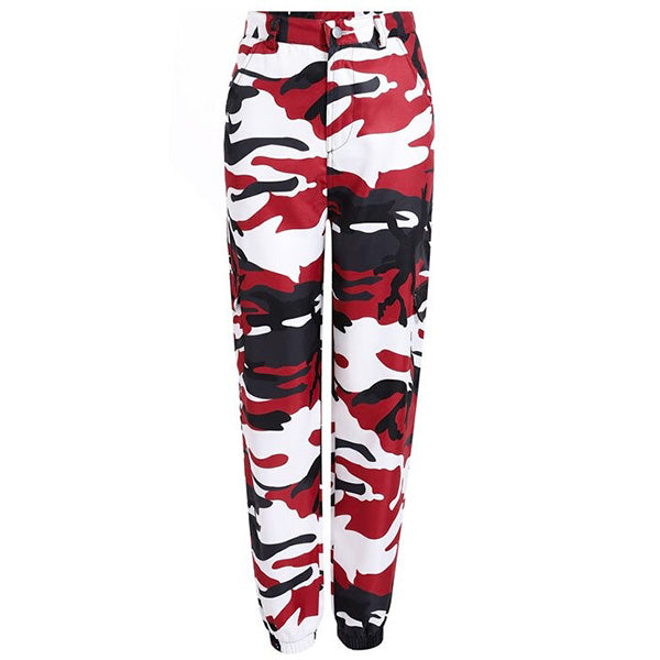 Women's Red Camouflage Pants