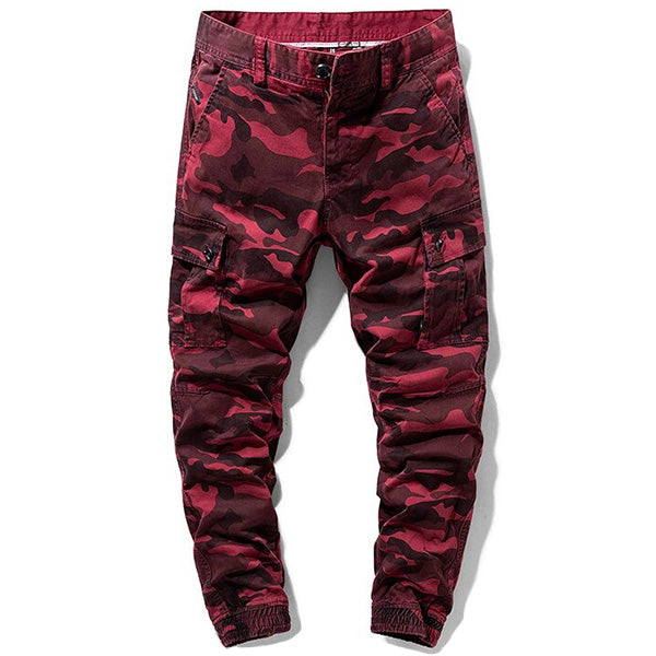 Men's Red Camouflage Trousers