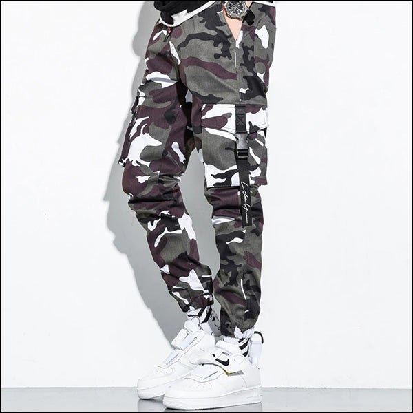 Men's Urban Camo Cargo Jogger Pants