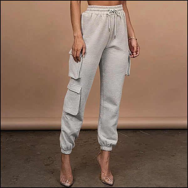 Women's Grey Cargo Pants
