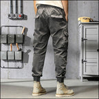 Men's Dark Gray Utility Cargo Jogger Pants
