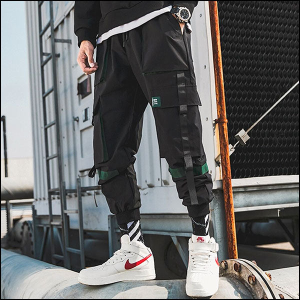 Men's Black Infinite Cargo Pants