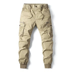 Beige Military Cargo Pants