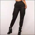 Women's High-Waisted Military Cargo Pants