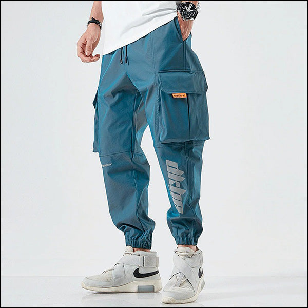 Men's Military Cargo Pants, Blue