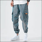 Men's Reflective Techwear Cargo Joggers