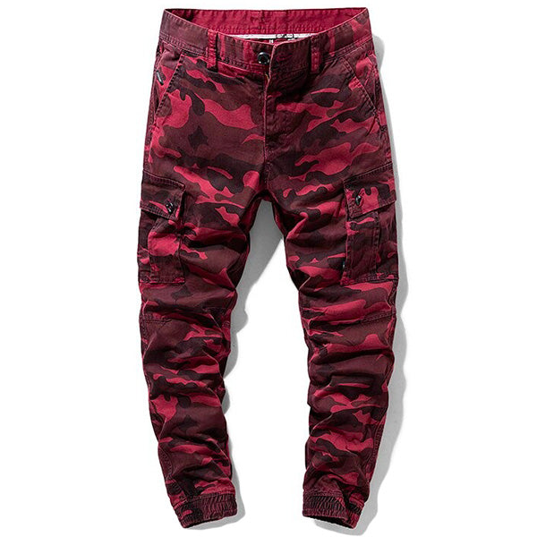 Red Military Cargo Pants