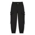 Black Cargo Pants with Belt