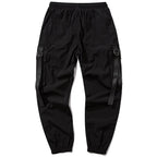 Men's Black Techwear Cargo Joggers with D-Rings