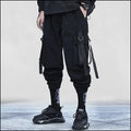Wide Leg Black Cargo Pants