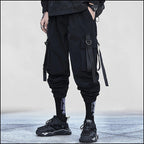 Wide Leg Black Cargo Pants