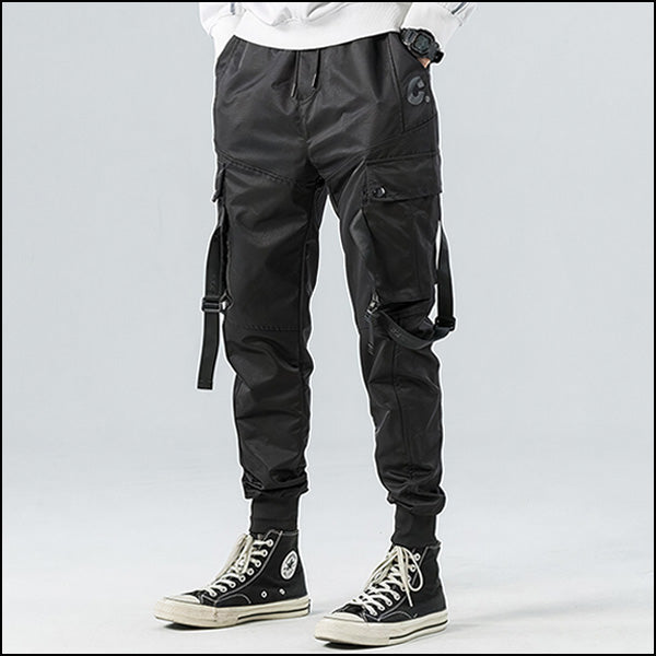 Alpha Men's Black Cargo Pants