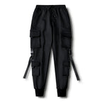 Men's Slim Black Cargo Pants