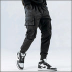 Satin Black Cargo Pants