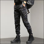 Men's Dark Grey Camo Cargo Joggers