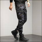 Men's Dark Grey Camo Cargo Joggers