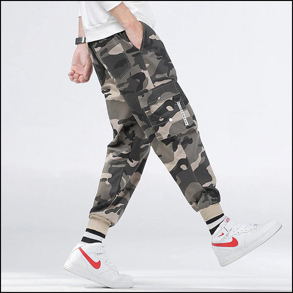 Men's Loose Fit Camo Cargo Joggers